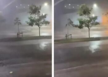 Temporal causa alagamentos e danos à rede elétrica em Colorado do Oeste