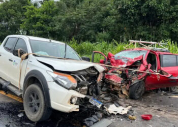 Trabalhadores ficam feridos em grave acidente na BR-364