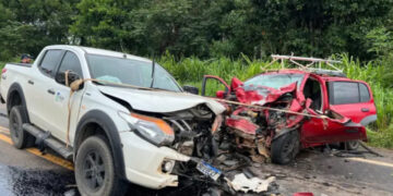 Trabalhadores ficam feridos em grave acidente na BR-364