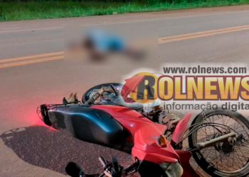 Motociclista morre ao passar por lombada e perder o controle da direção na BR 429, em São Francisco do Guaporé