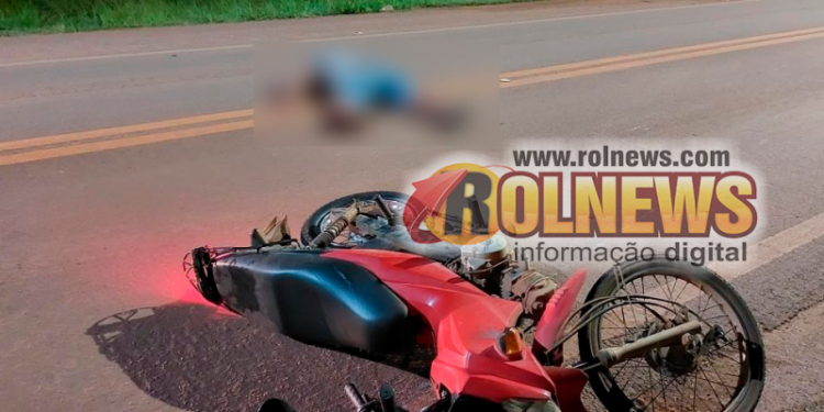 Motociclista morre ao passar por lombada e perder o controle da direção na BR 429, em São Francisco do Guaporé