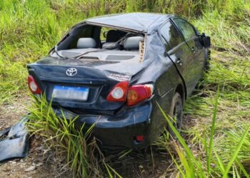 Duas pessoas ficam feridas em acidente na RO-133, zona rural de Theobroma