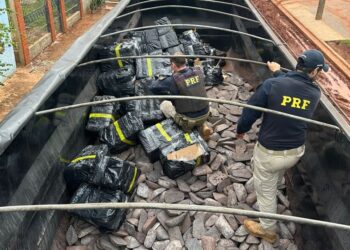 PRF apreende 2,6 toneladas de maconha e munições em Campo Grande (MS)