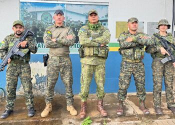 BPFRON RECEBE VISITA TÉCNICA DO GEFRON DO ACRE PARA TROCA DE EXPERIÊNCIAS NO COMBATE A CRIMES FRONTEIRIÇOS