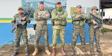 BPFRON RECEBE VISITA TÉCNICA DO GEFRON DO ACRE PARA TROCA DE EXPERIÊNCIAS NO COMBATE A CRIMES FRONTEIRIÇOS
