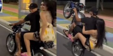 Jovens desafiam a lei e colocam vidas em perigo com ‘grau de moto’ nas ruas de Manaus; veja vídeo