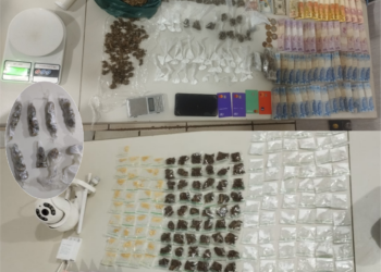 Políciais militares do 7º BPM, em apoio à Operação Sufocare, apreende drogas e prende suspeitos em Porto Velho