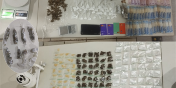 Políciais militares do 7º BPM, em apoio à Operação Sufocare, apreende drogas e prende suspeitos em Porto Velho