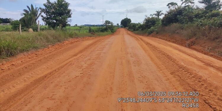 RO-458 Presidente Alex Redano agradece ao governo do Estado e DER por ação rápida na RO-458