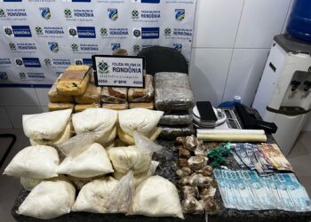 Polícia Militar desmantela ponto de tráfico e apreende mais de 40 kg de drogas em Cacoal