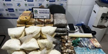 Polícia Militar desmantela ponto de tráfico e apreende mais de 40 kg de drogas em Cacoal