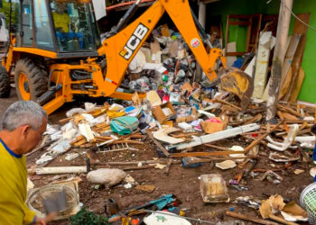 Mais de 250 toneladas de lixo são retiradas de residência em Porto Velho