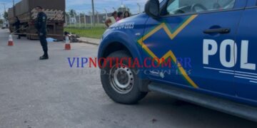 Mototaxista morre após colidir em carreta, estacionada, em Ji Paraná