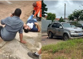 Vereador fica ferido em grave colisão com caminhão
