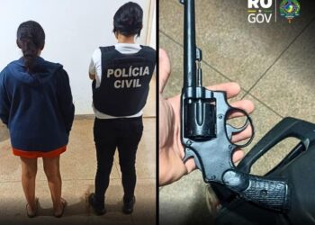 POLÍCIA CIVIL PRENDE MULHER EM FLAGRANTE PORTANDO ARMA DE FOGO