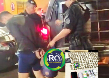 BPTAR: Suspeito é preso com droga na garupa de moto aplicativo