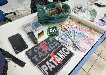 Força Tática é Patamo fecham boca de fumo em condomínio