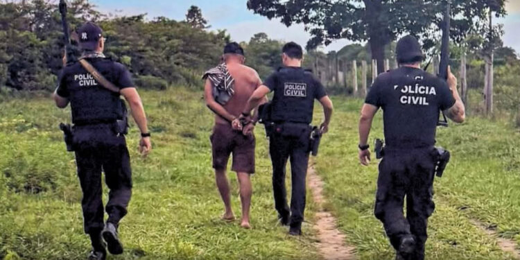 POLÍCIA CIVIL CUMPRE MANDADO DE PRISÃO DE AUTOR DE HOMICÍDIO EM CUJUBIM