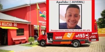 Bombeiros envia equipe permanente para as buscas de desaparecido na área rural de Ouro Preto do Oeste