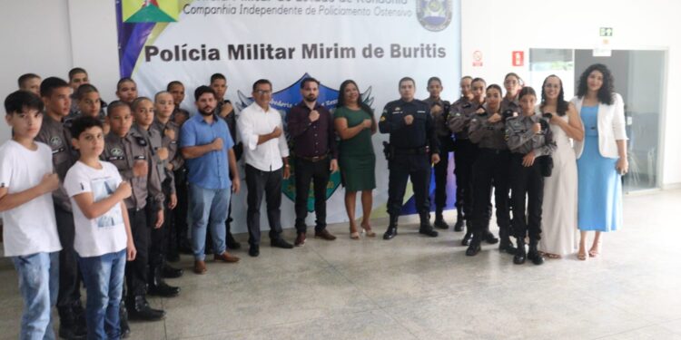 Polícia Militar Mirim de Buritis inicia trabalho com alunos das turmas de 2025