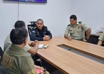 GUAJARÁ-MIRIM – POLÍCIA MILITAR RECEBE COMITIVA DA POLÍCIA BOLIVIANA