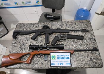 4º Batalhão: Polícia Militar de Rondônia Recupera Três Armas de Fogo Furtadas em Cacoal