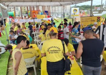 Educação no trânsito e entrega de bicicletas a crianças em edição especial do Rondônia Cidadã foram realizadas pelo Detran-RO