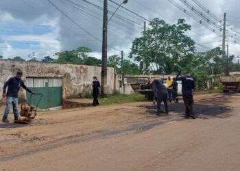 Prefeitura de Porto Velho inicia operação tapa-buracos na Estrada do Belmont
