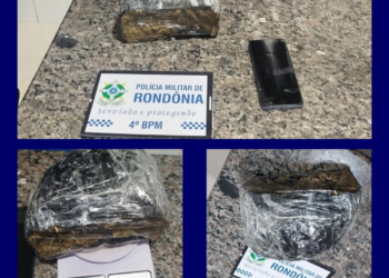 Suspeito de tráfico de drogas é preso em flagrante pela Polícia Militar em Cacoal
