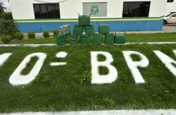 Ação conjunta entre Polícia Militar e Polícia Federal resulta em grande apreensão de drogas em Alta Floresta D’Oeste/RO.