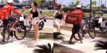Delegada surta com entregador que não subiu com pedido até seu apartamento: ‘Bora, seu vagabundo!’; veja vídeo