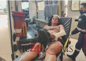 Mulher é agredida pelo marido com barra de ferro durante bebedeira