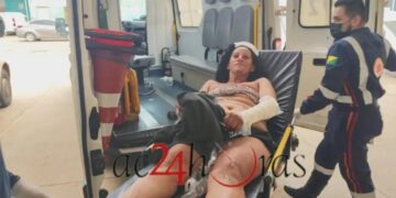 Mulher é agredida pelo marido com barra de ferro durante bebedeira