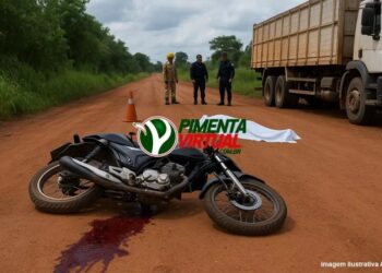 Motociclista morre em colisão frontal na estrada do calcário, na zona rural
