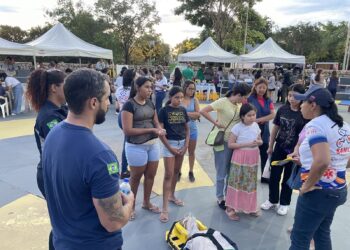 Ação no Parque da Cidade contou com atendimentos médicos e exposição de equipamentos