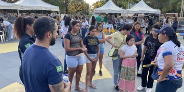 Ação no Parque da Cidade contou com atendimentos médicos e exposição de equipamentos