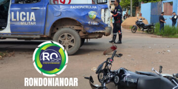 Motociclista colide com viatura da PM durante fuga na zona leste