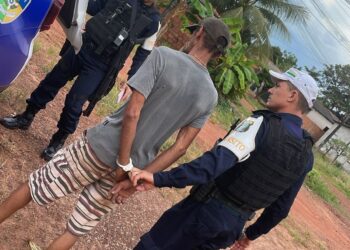 PETRAN do 10º BPM recaptura procurado pela justiça em Rolim de Moura.