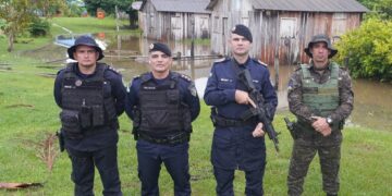 Comandante-geral da PM visita em toda região do Baixo Madeira
