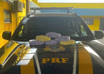PRF em Rondônia apreende 7kg de pasta-base de cocaína