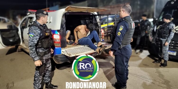 Dois foragidos da Justiça são presos pela PM em Porto Velho
