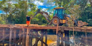 Recuperação completa da ponte sobre o Rio São João, na Rodovia-466, é executada pelo governo de RO