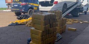 PRF apreende 314 Kg de maconha em Bataguassu (MS)