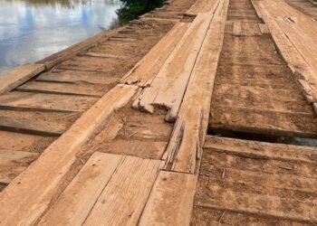 Presidente da Assembleia, Alex Redano, cobra recuperação urgente da ponte sobre o rio Tabapuã
