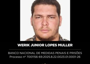 PROCURA-SE: WERIK JUNIOR LOPES MULLER FORAGIDO DA JUSTIÇA