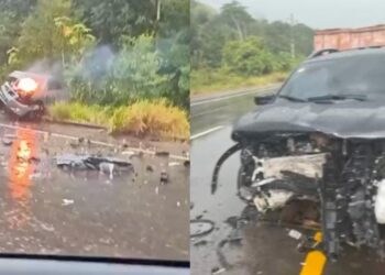 Urgente: mulher grávida morre em grave acidente na AM-070 – VEJA OS VÍDEOS