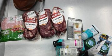 CANCELADO O CHURRASCO: Mulher é detida após furtar itens em dois supermercados