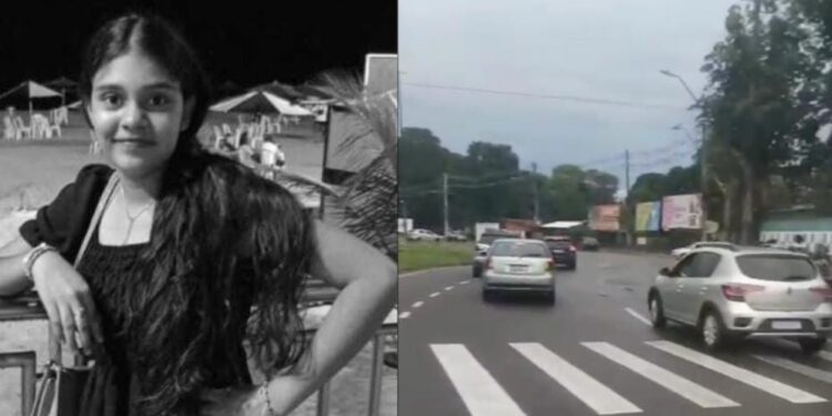 Estudante de 13 anos morre após ser atropelada em faixa de pedestres em Manaus; veja vídeo