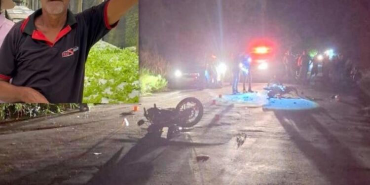 Theobroma: Acidente entre motocicletas deixa uma vítima fatal e outro ferido na entrada da cidade