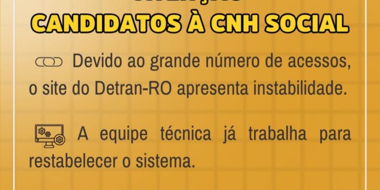 NOTA DO DETRAN: Inscrições para o programa CNH Social serão abertas nesta sexta-feira, 30, a partir da 10h